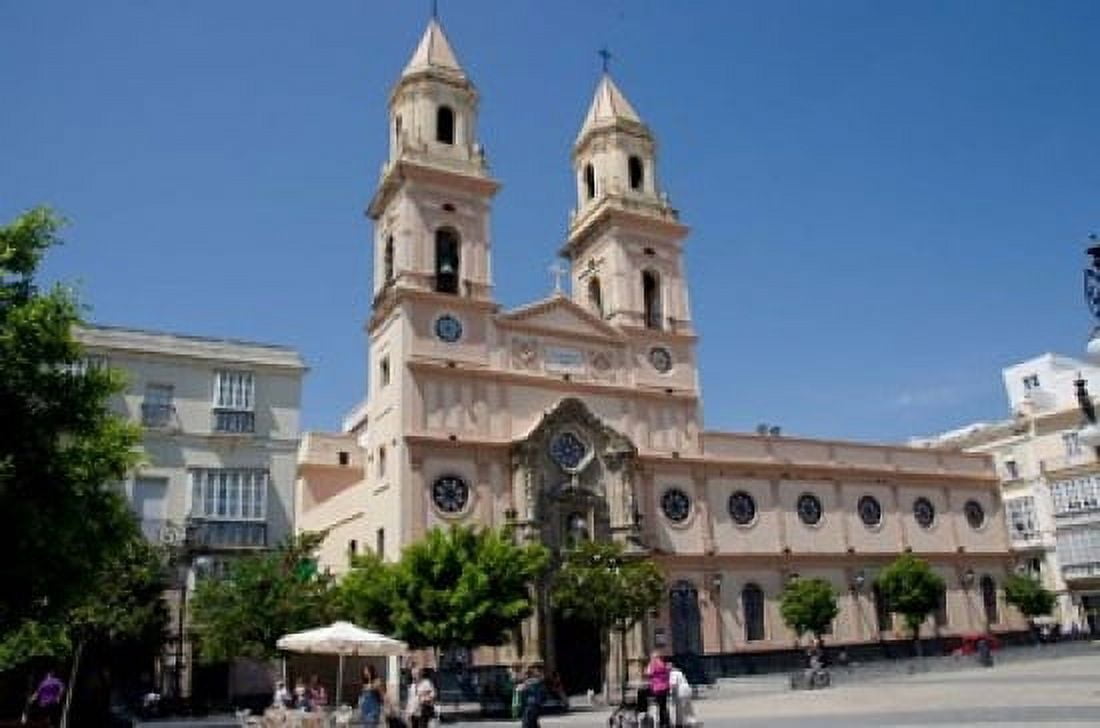 Cathedral of San Antonio de Padua Spain Canvas Art - Jan & Stoney Edwards DanitaDelimont (16 x 11)