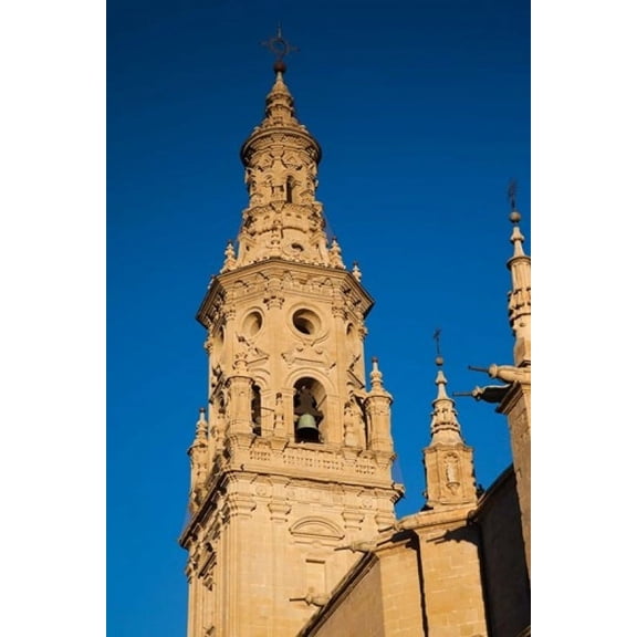 Cathedral of Santa Maria de la Redonda Logrono Spain Canvas Art - Walter Bibikow DanitaDelimont (18 x 24)