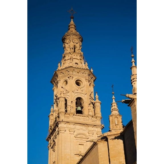 Cathedral of Santa Maria de la Redonda Logrono Spain Canvas Art - Walter Bibikow DanitaDelimont (25 x 37)