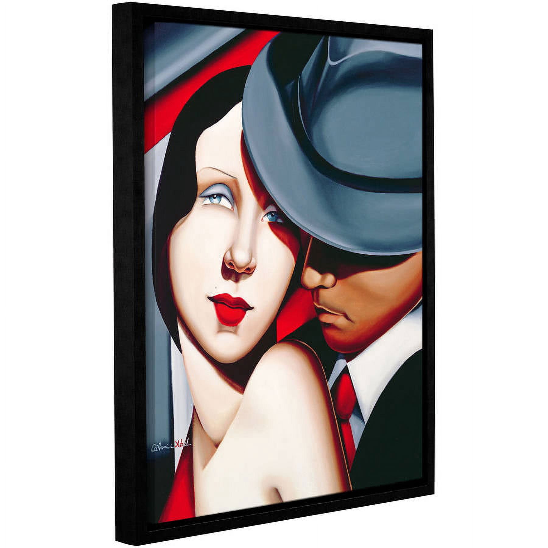 Catherine Abel "Adam And Eve, Gangster Study" Floater-Framed Gallery-Wrapped Canvas