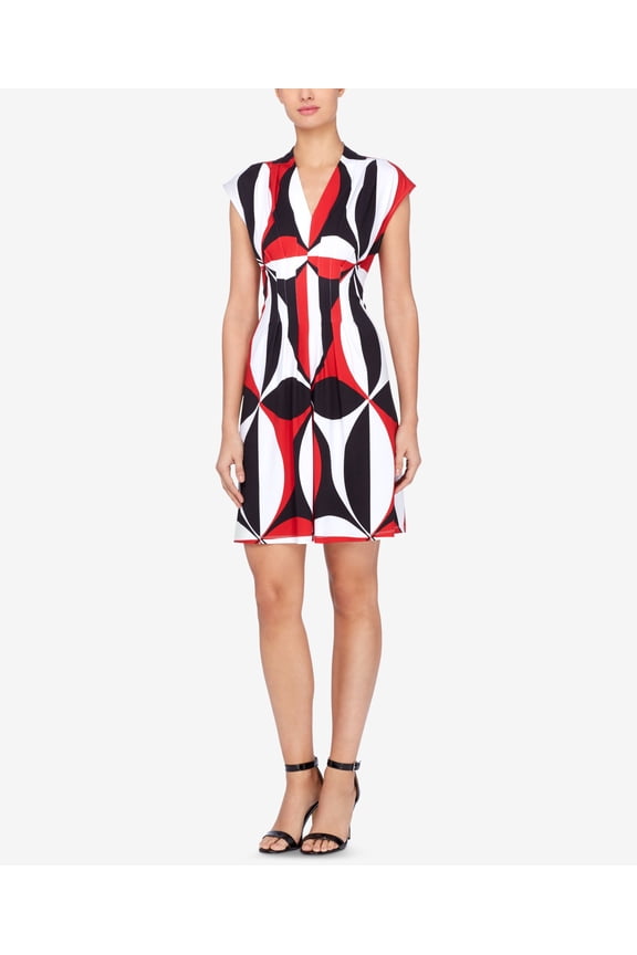 Catherine Catherine Maladrino Tinka Printed Sheath Dress Oversized Geo S