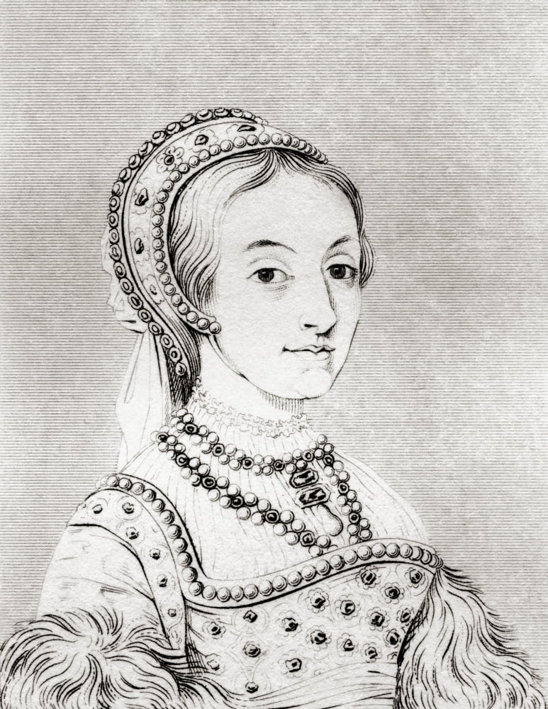Catherine Howard C 1520-1525 Canvas Art - Ken Welsh  Design Pics (12 x 16)