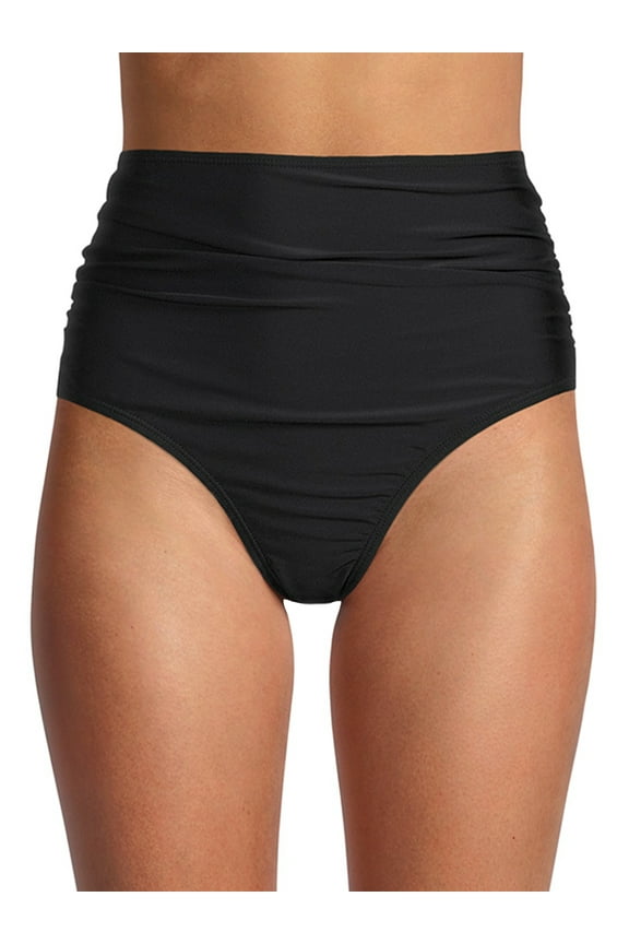 Women's High Waisted Ruched Bikini Bottom