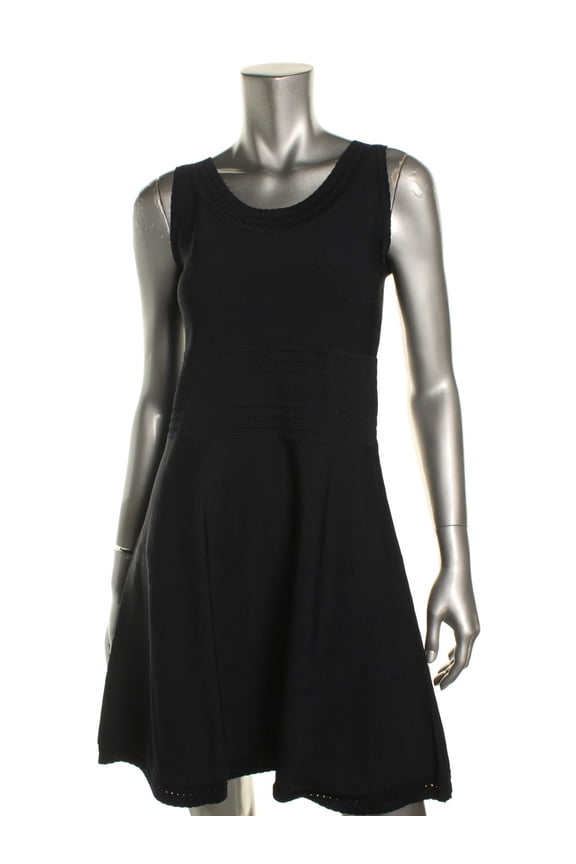 Womens Crochet Trim Scalloped Tank Dress