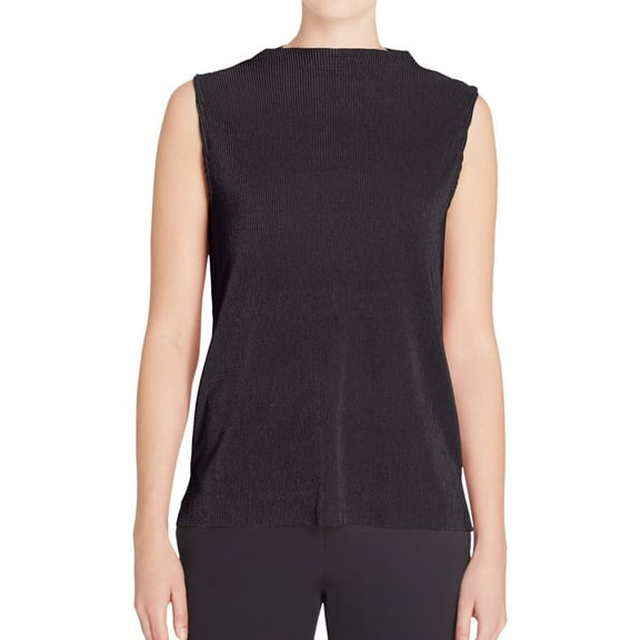 Catherine Malandrino Womens Lynne Knit Blouse, Black, Large