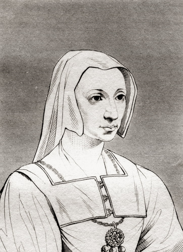 Catherine Of Aragon 1485 Canvas Art - Ken Welsh Design Pics (24 x 34)