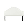 thumbnail image 1 of Catherine Upholstered King Headboard, Antique White, 1 of 8
