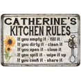 thumbnail image 1 of Catherine's Kitchen Rules Chic Sign Vintage Decor 12x18 Metal Sign 112180032049, 1 of 1