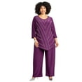thumbnail image 1 of Catherines Women's Plus Size 2-Piece Dazzle Zig Zag Pant Suit, 1 of 2