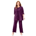 thumbnail image 1 of Catherines Women's Plus Size 3-Piece Lace Gala Pant Suit, 1 of 3