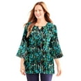 thumbnail image 1 of Catherines Women's Plus Size Affinity Chain Pleated Blouse, 1 of 6
