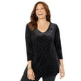 thumbnail image 1 of Catherines Women's Plus Size Anywear Burnout V-Neck Tunic, 1 of 4