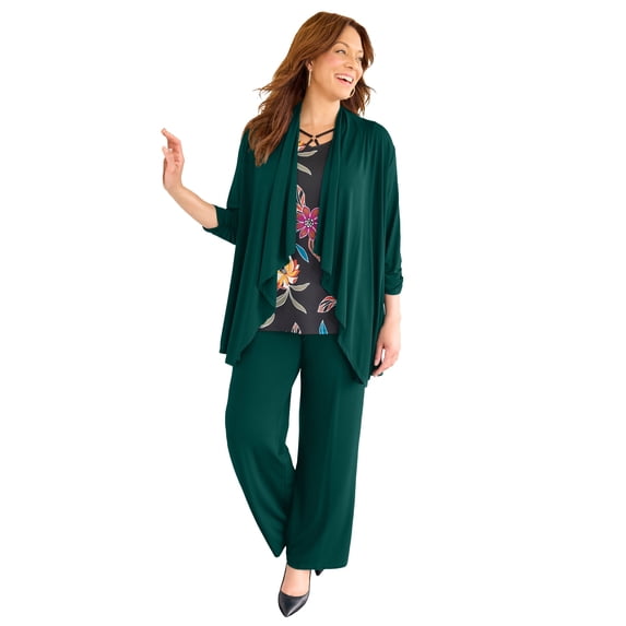 Catherines Women's Plus Size Anywear Cascade Jacket