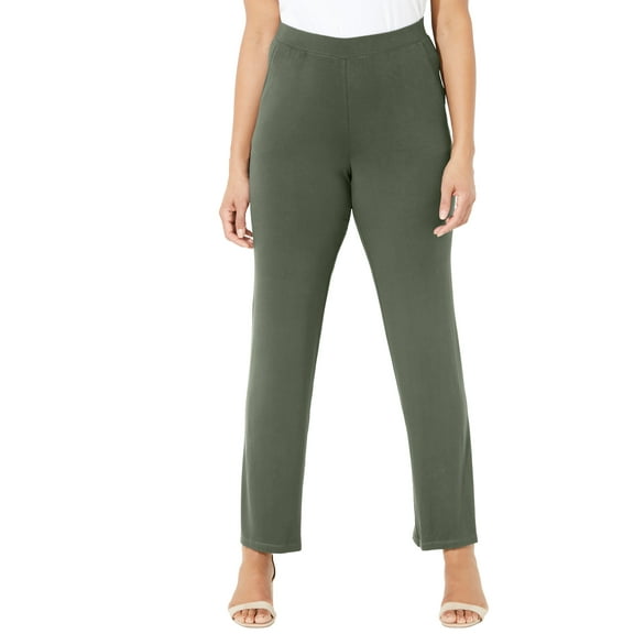 Catherines Women's Plus Size Anywear Classic Pant