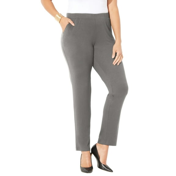 Catherines Women's Plus Size Anywear Classic Pant
