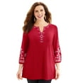 thumbnail image 1 of Catherines Women's Plus Size Anywear Kurta Top, 1 of 4