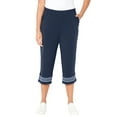 thumbnail image 1 of Catherines Women's Plus Size Anywear Printed Hem Capri, 1 of 5