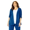 thumbnail image 1 of Catherines Women's Plus Size Anywear Pucker Cotton Cardigan, 1 of 1