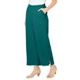 thumbnail image 1 of Catherines Women's Plus Size Anywear Pucker Cotton Wide Leg Pant, 1 of 6