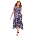 thumbnail image 1 of Catherines Women's Plus Size Anywear Reversible Crisscross V-Neck Maxi Dress, 1 of 6