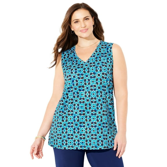 Catherines Women's Plus Size Anywear V-Neck Tank