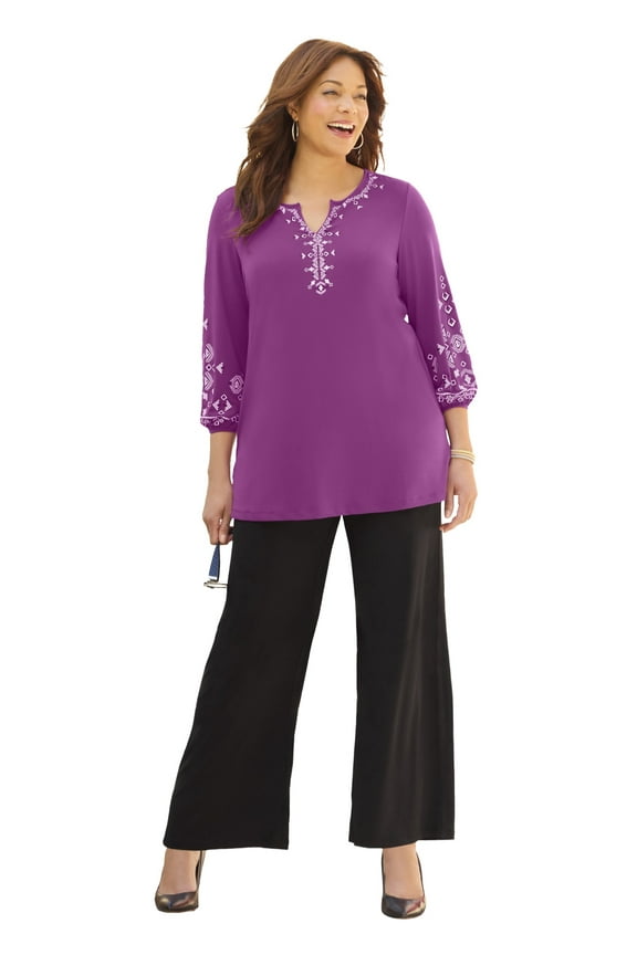 Women's Plus Size Anywear Wide Leg Pant