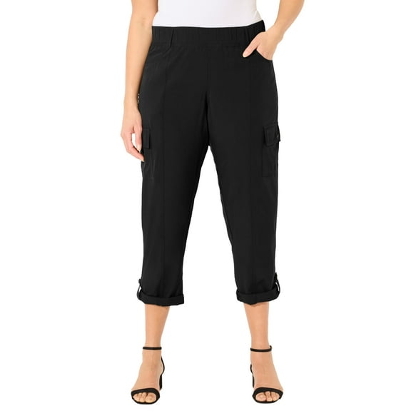 Catherines Women's Plus Size Ari Performance Convertible Cargo Pant