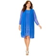 thumbnail image 1 of Catherines Women's Plus Size Beaded Trim Jacket Dress Set, 1 of 4