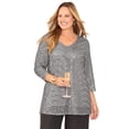 thumbnail image 1 of Catherines Women's Plus Size V-Neck Sequin Top, 1 of 1