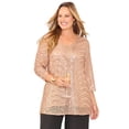 thumbnail image 1 of Catherines Women's Plus Size V-Neck Sequin Top, 1 of 5