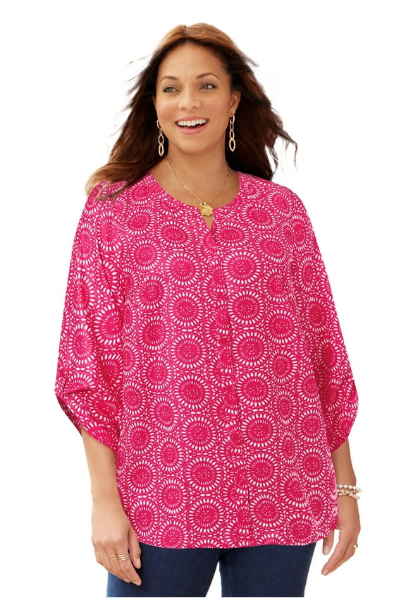 Women's Plus Size Breezeway Georgette Blouse