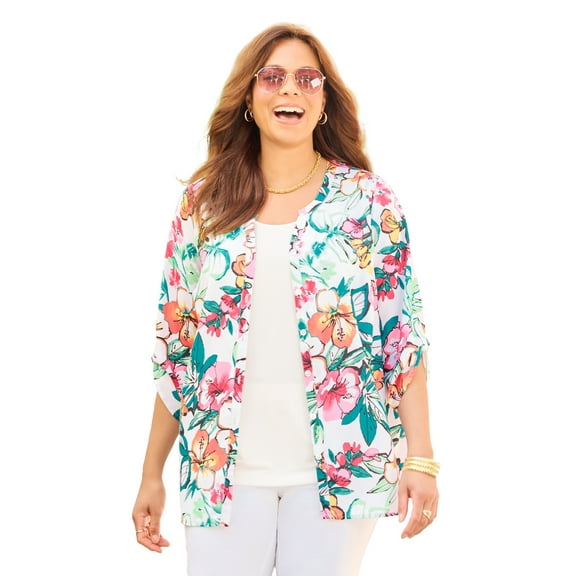 Catherines Women's Plus Size Breezeway Georgette Blouse