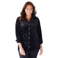 thumbnail image 1 of Catherines Women's Plus Size Buttonfront Burnout Blouse, 1 of 3