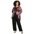thumbnail image 1 of Catherines Women's Plus Size Cascade Embroidered 3-Piece Pant Suit, 1 of 4
