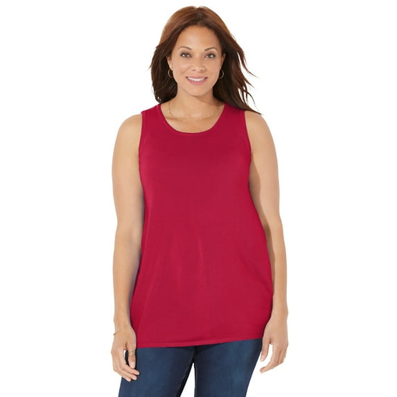 Catherines Women's Plus Size Cashmiracle; Shell