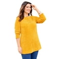 thumbnail image 1 of Catherines Women's Plus Size Chenille Cable-Knit Boatneck Sweater, 1 of 6