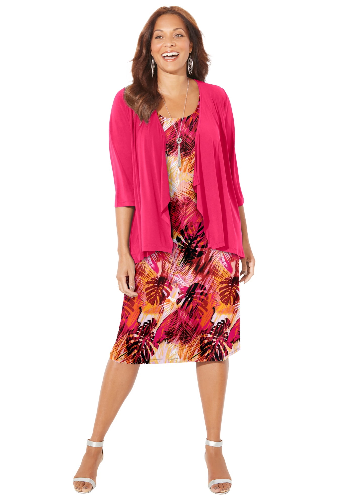 Catherines Women s Plus Size Classic Jacket Dress