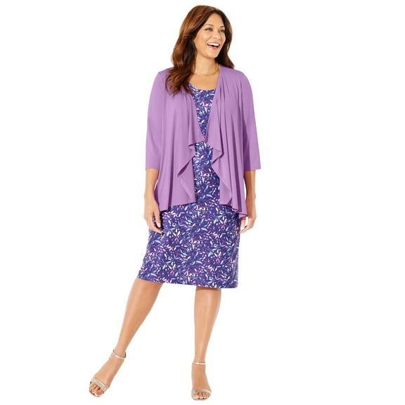 Catherines Women's Plus Size Classic Jacket Dress
