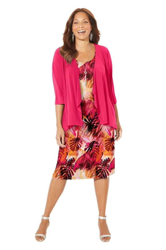 Women's Plus Size Classic Jacket Dress