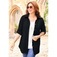 thumbnail image 1 of Catherines Women's Plus Size Collared Cable Buttonfront Tunic, 1 of 2