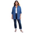 thumbnail image 1 of Catherines Women's Plus Size Collared Cable Buttonfront Tunic, 1 of 5