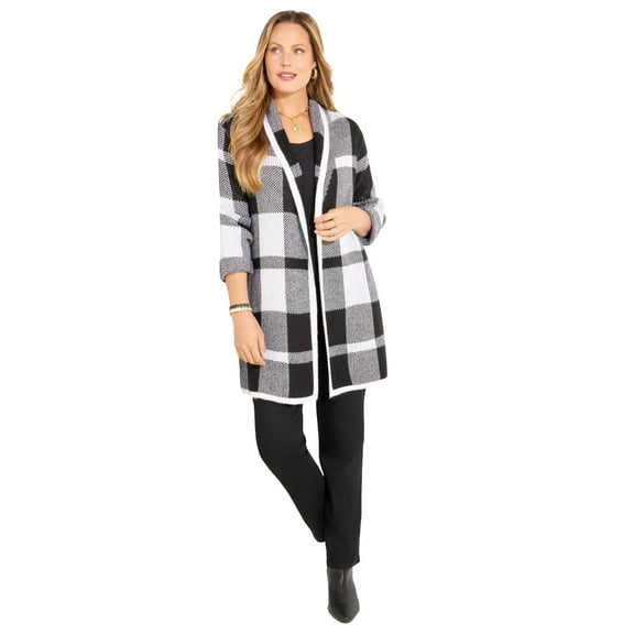 Catherines Women's Plus Size Country Village Sweater Cardigan