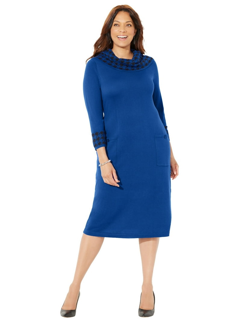 oversized cowl neck sweater dress Let's See Heather Grey Cowl Neck Sweater Dress