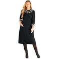 thumbnail image 1 of Catherines Women's Plus Size Cowl Neck Sweater Dress, 1 of 4