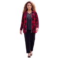 thumbnail image 1 of Catherines Women's Plus Size Cozy Velour Jacket, 1 of 6