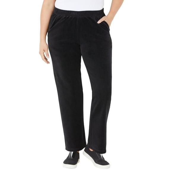 Catherines Women's Plus Size Cozy Velour Pant