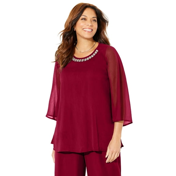Catherines Women's Plus Size Dazzling Blouse