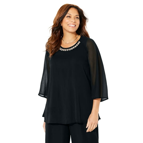 Catherines Women's Plus Size Dazzling Blouse