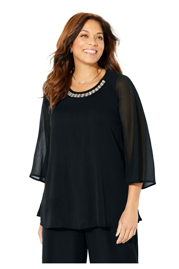 Women's Plus Size Dazzling Blouse