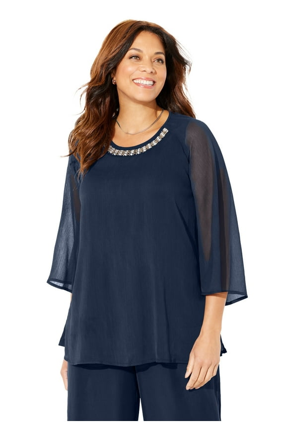 Women's Plus Size Dazzling Blouse